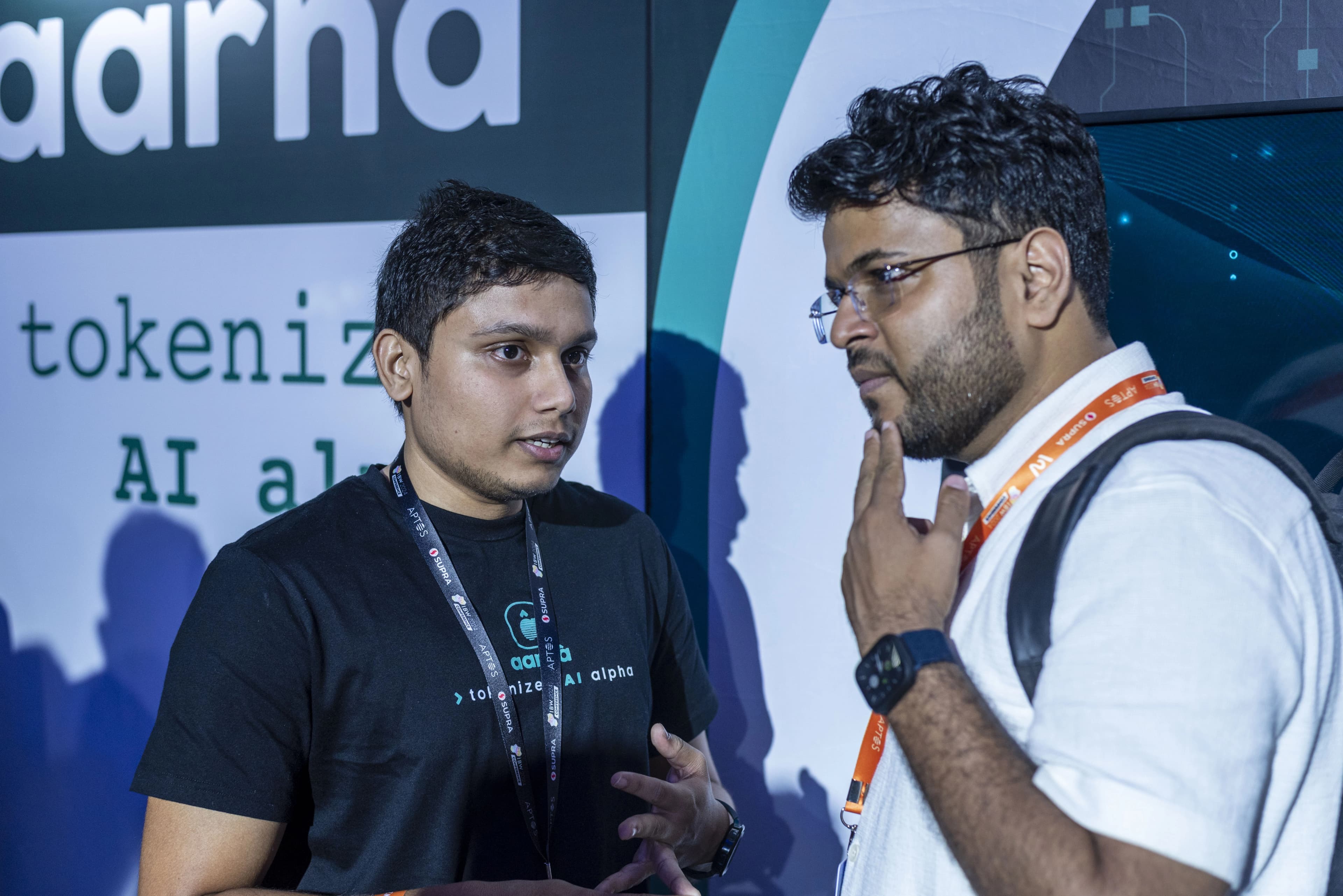 Me explaining our product at IBW Bengaluru 2024